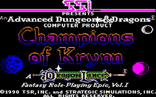 Champions of Krynn Title Screen